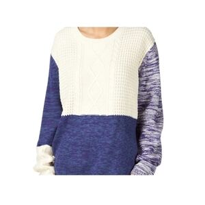 Insight Eternal Cable Colour Block Knit Sweater